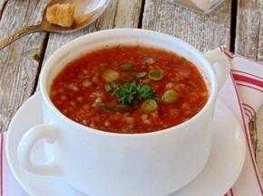 Cold Tomato Buckwheat Soup